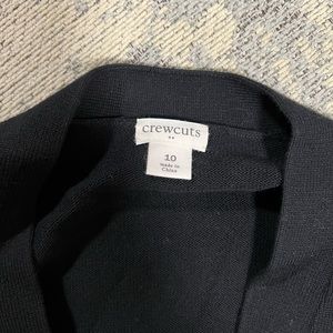 Crewcuts boys black cardigan